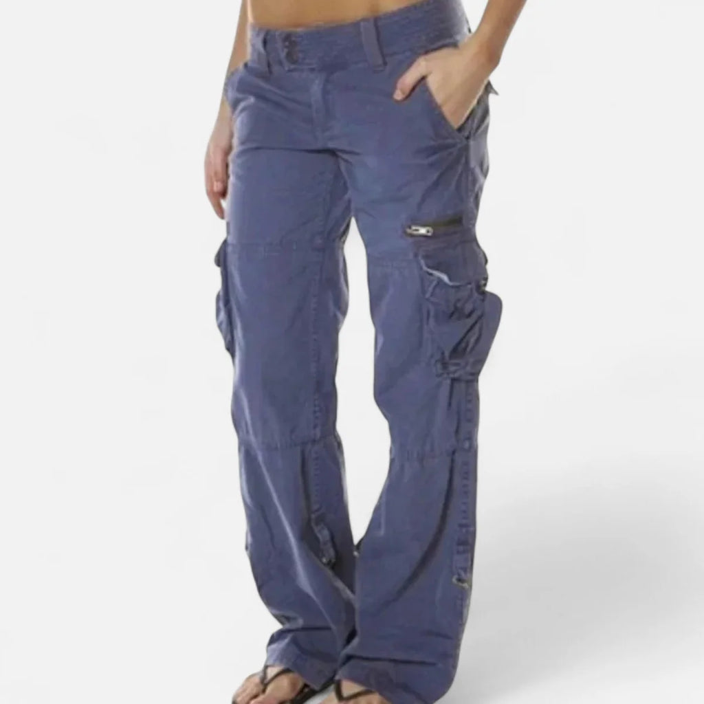 Cargo Pants – Burgundy Straight Leg