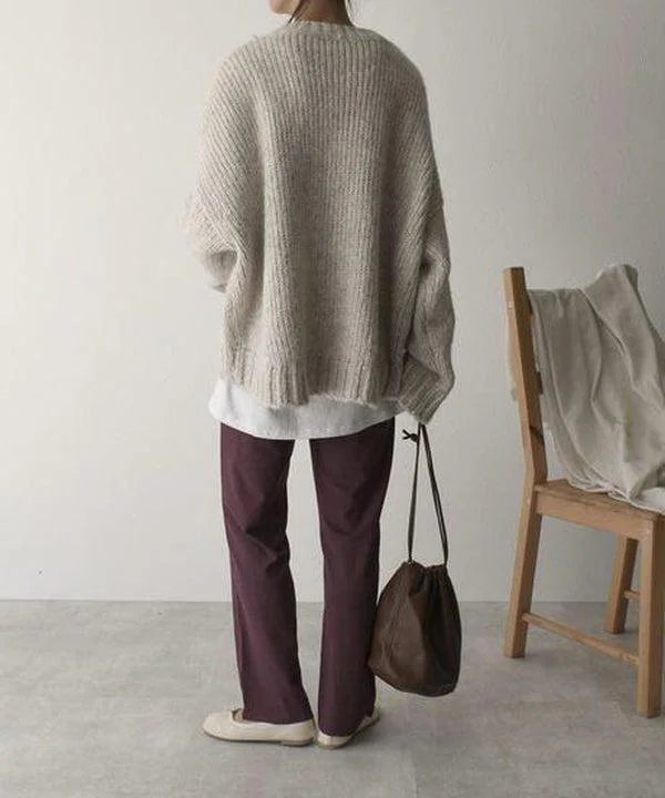 Chunky Knit Sweater with Pocket