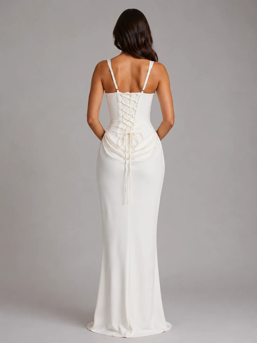 Corset Maxi Dress with Square Neck