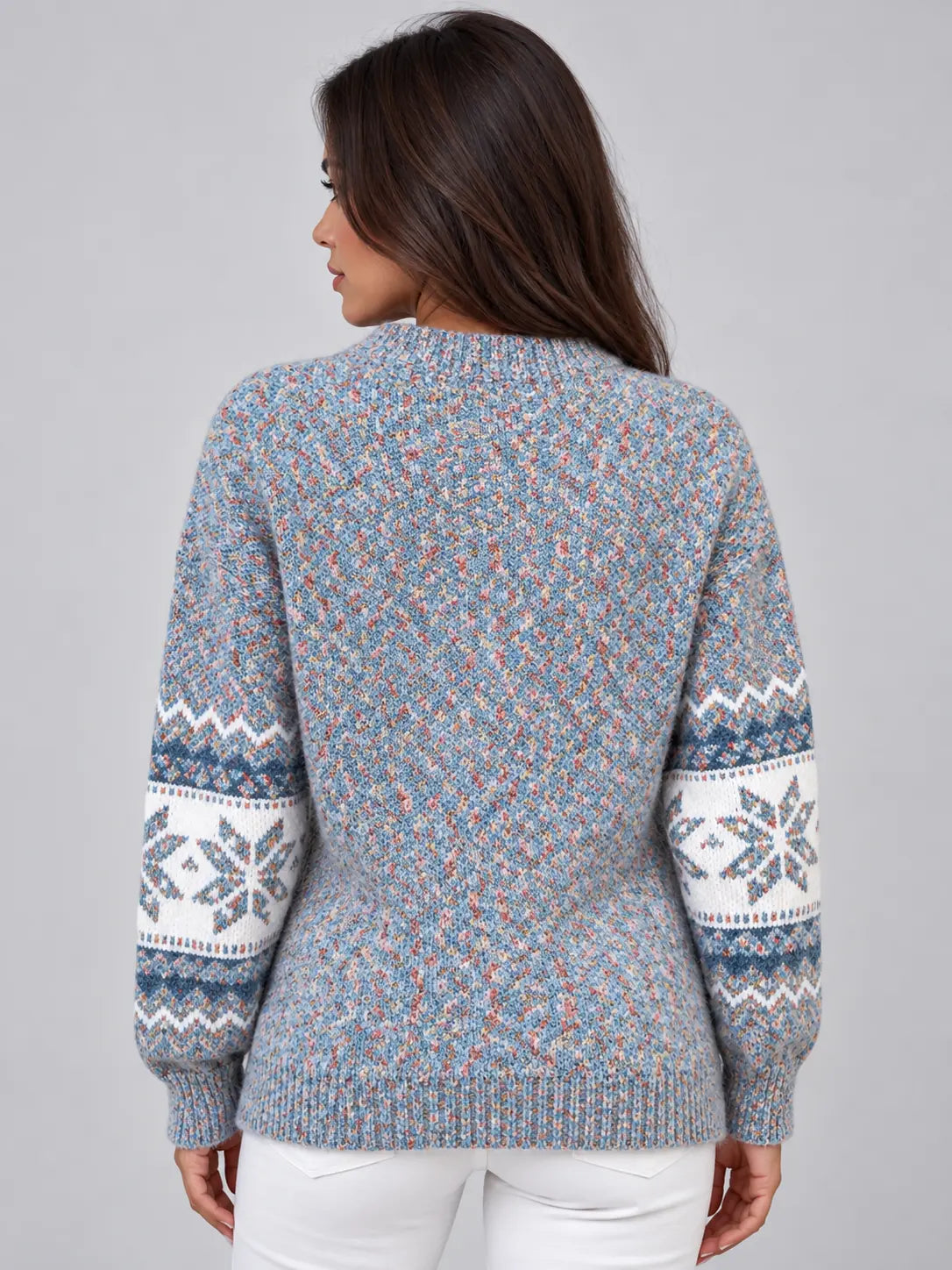 fair isle christmas sweater – Gray