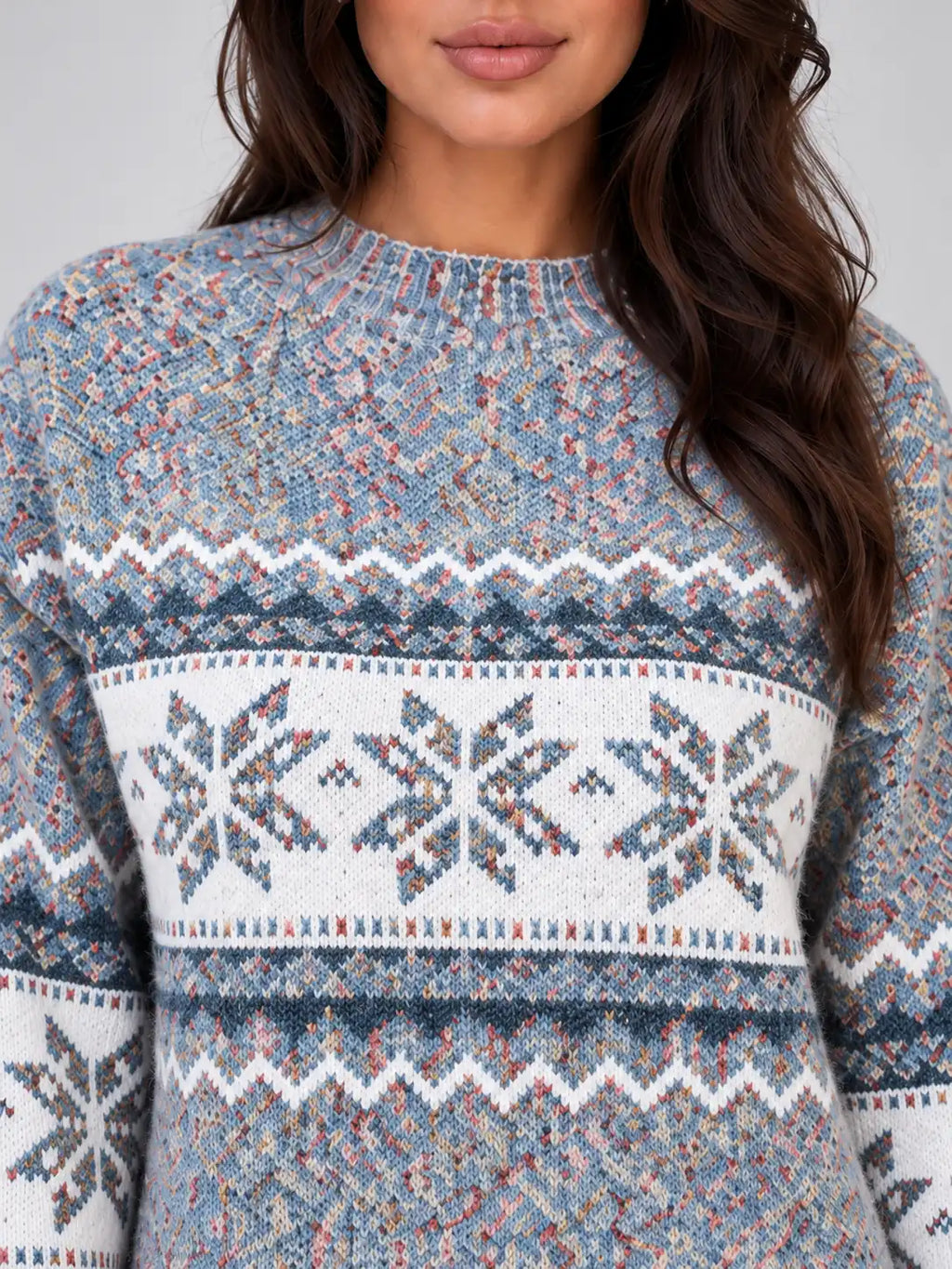 fair isle christmas sweater – Gray