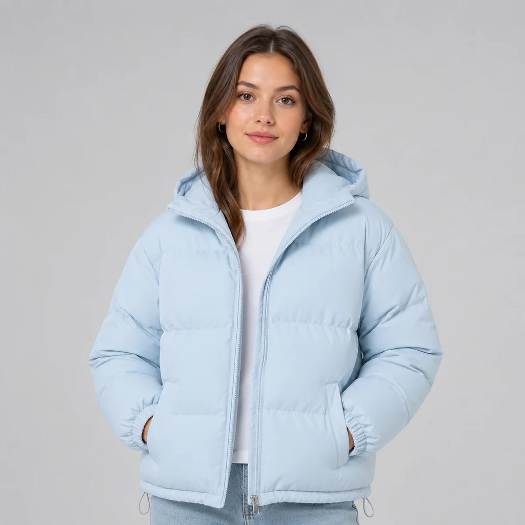Hooded Puffer Jacket for Women