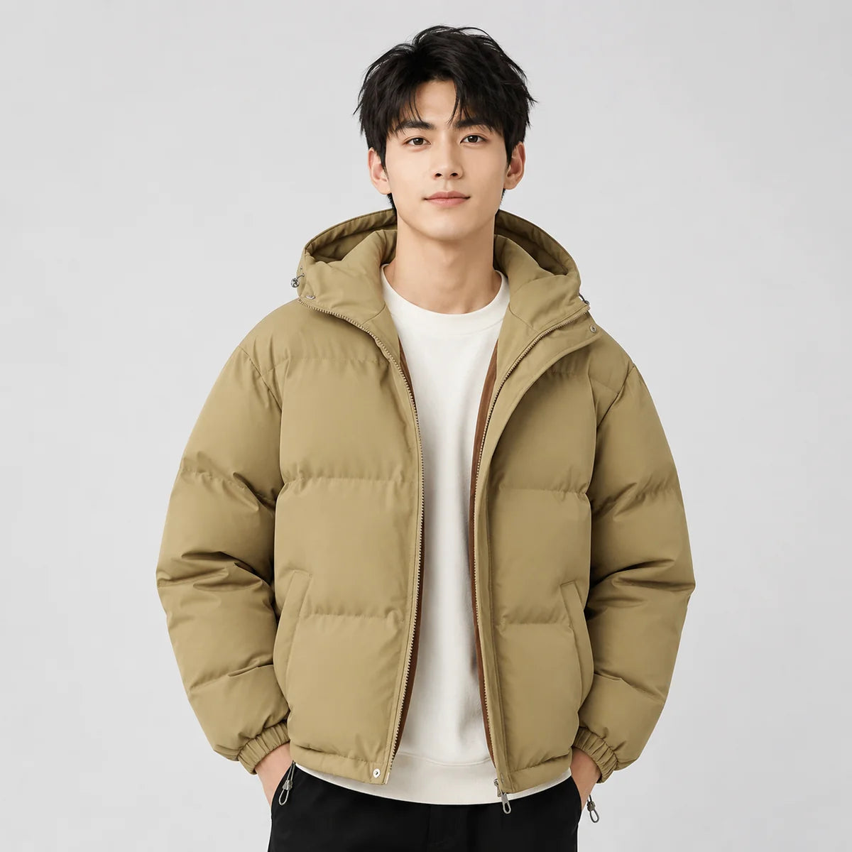 Hooded Puffer Jacket for Women