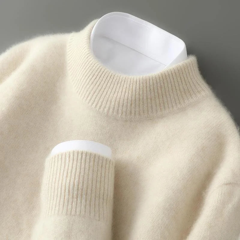 Ribbed Crew Neck Sweater