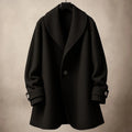 Swing Coat with Lapel Collar