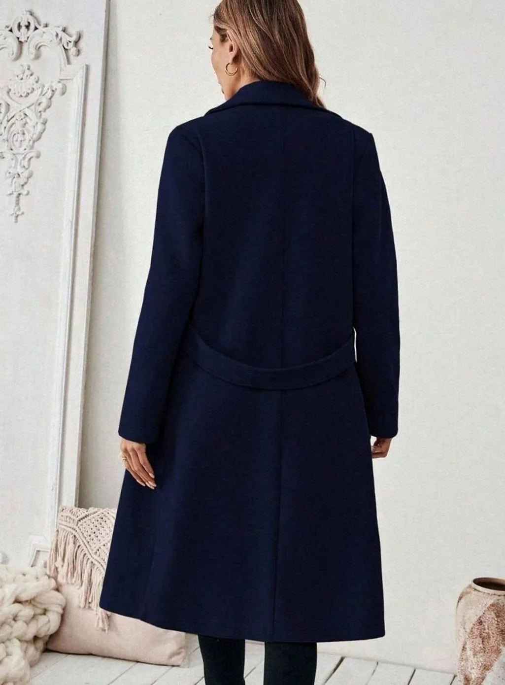 wool coat women long – Gray