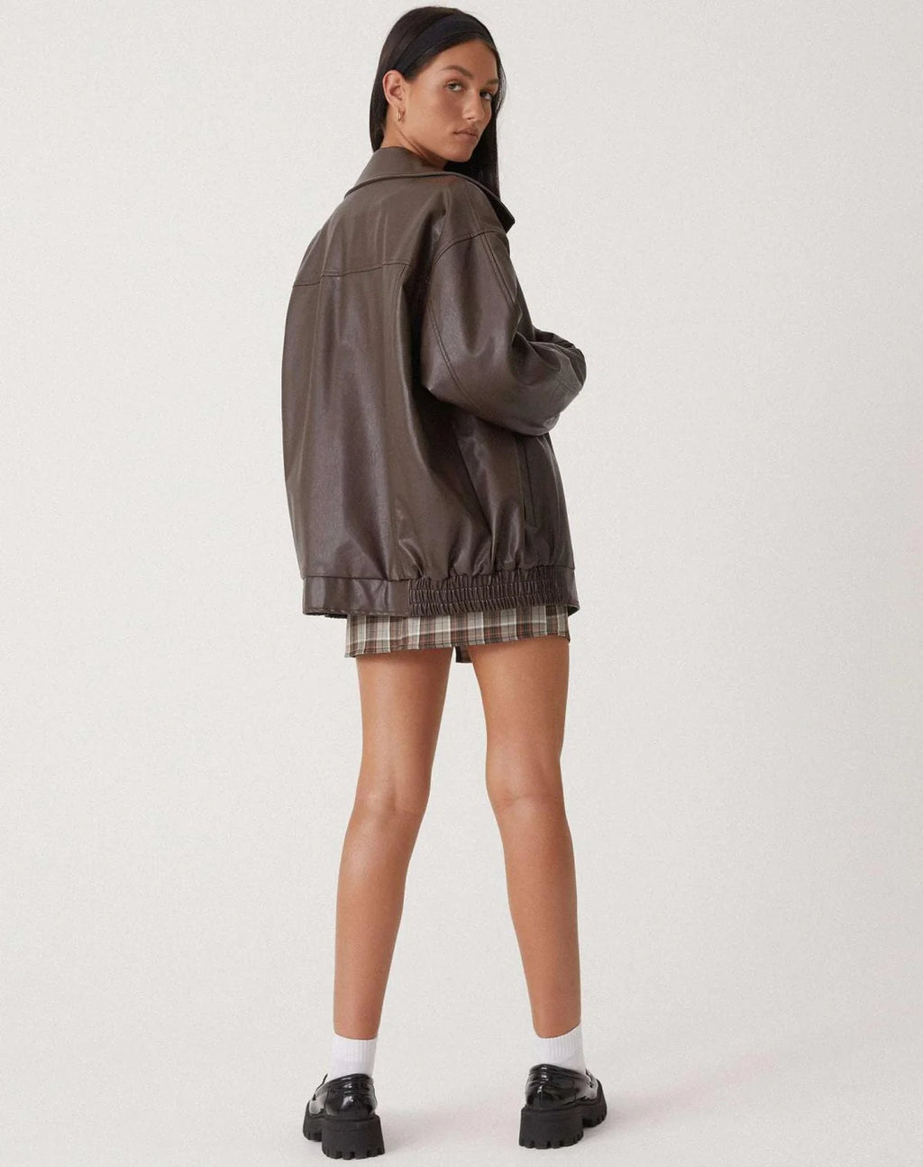Bomber Jacket with Point Collar — source product view