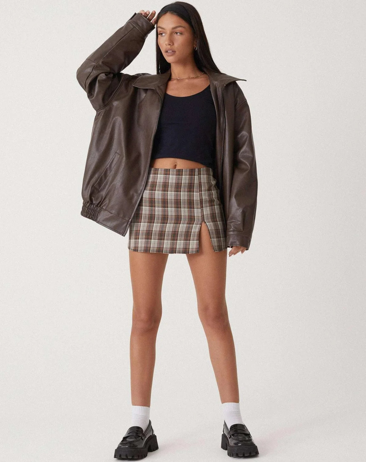 Bomber Jacket with Point Collar — source product view
