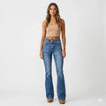 Bootcut Jeans - High Waisted Flared Denim - Product view 1