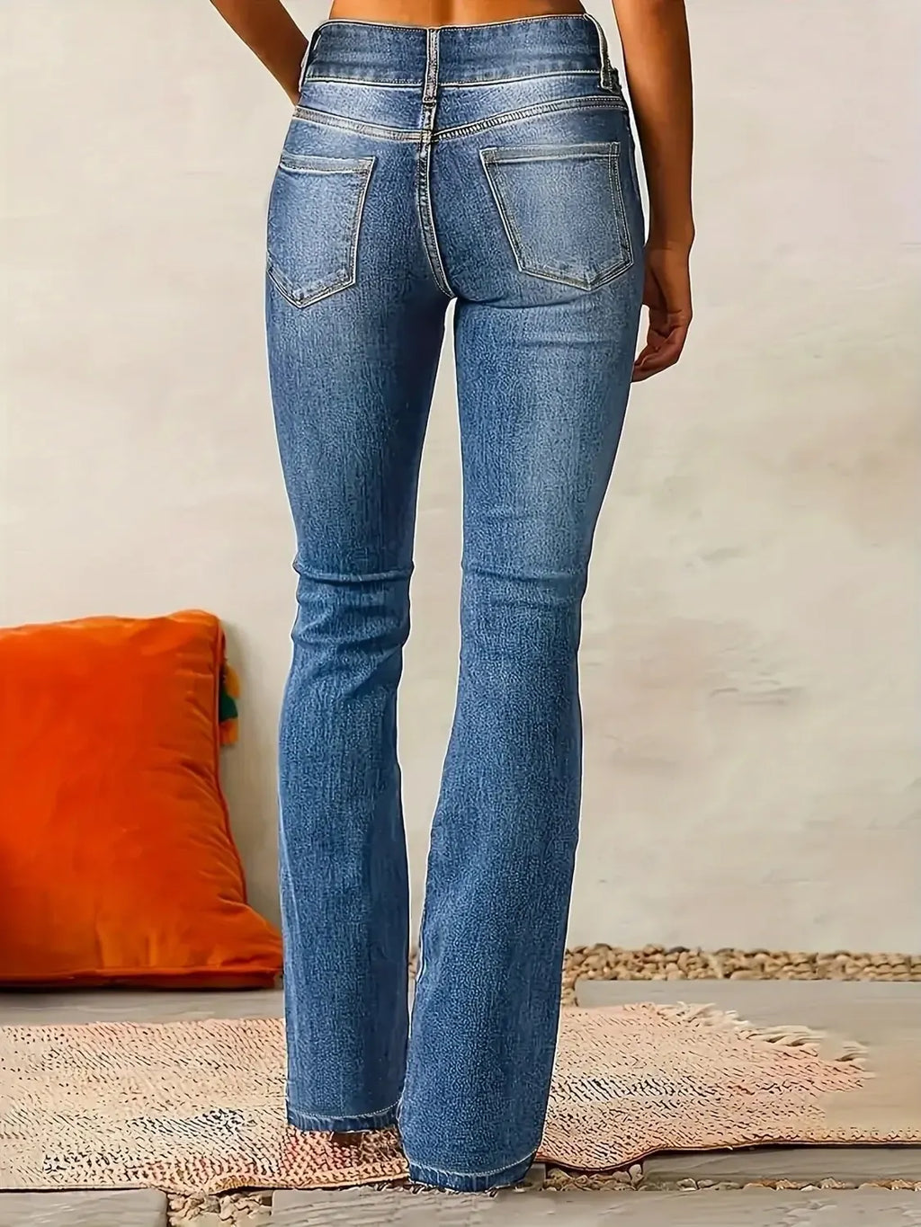 Bootcut Jeans - High Waisted Flared Denim - Product view 6