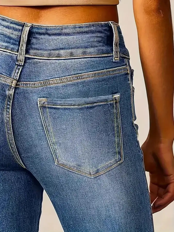Bootcut Jeans - High Waisted Flared Denim - Product view 8