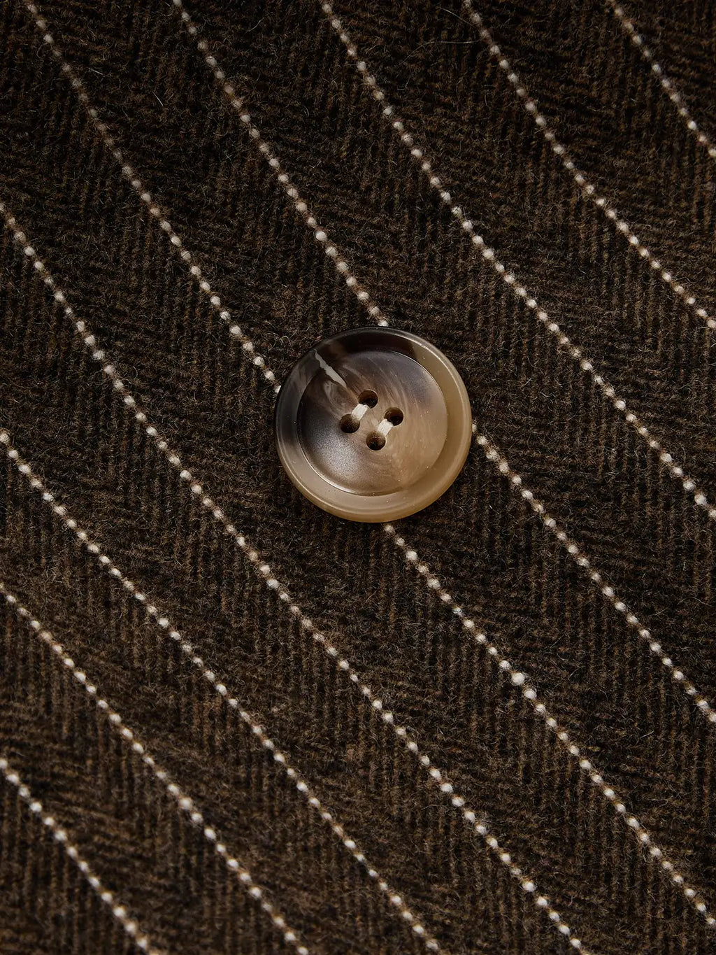 Beatrice Pinstripe Blazer Double Breasted Wool Blend
