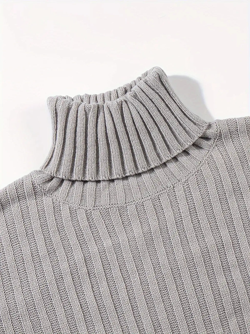 Black Sweater – Textured Ribbed Pullover