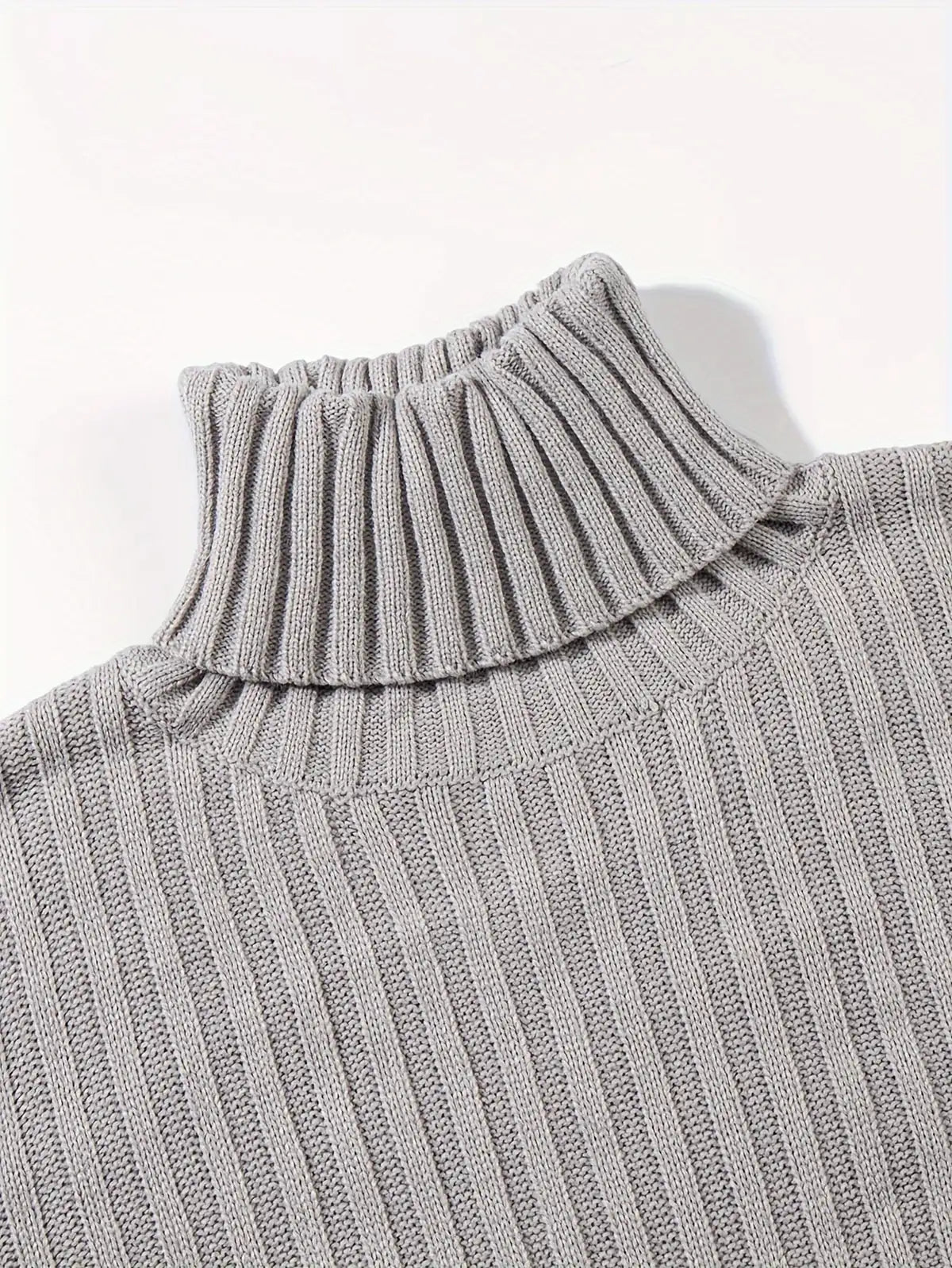 Black Sweater – Textured Ribbed Pullover