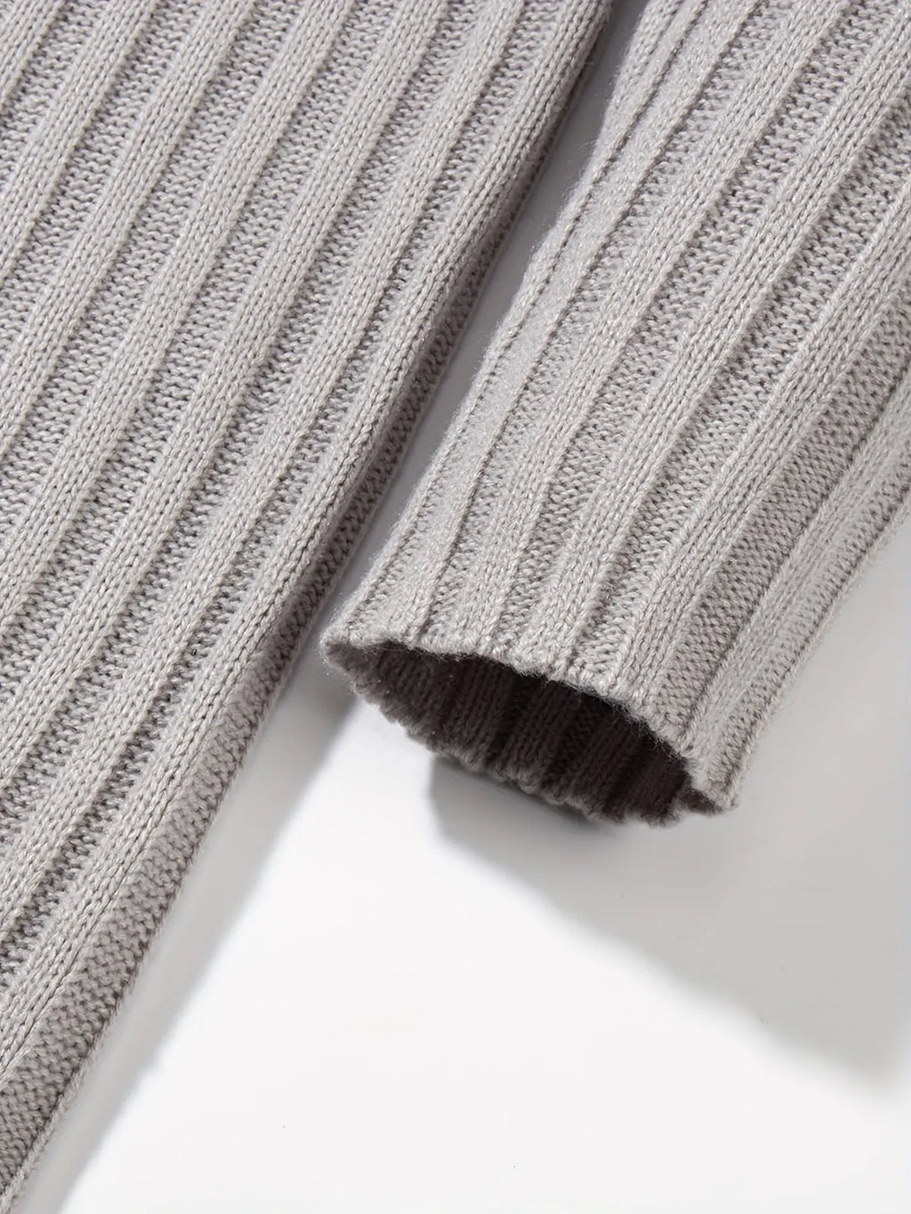 Black Sweater – Textured Ribbed Pullover