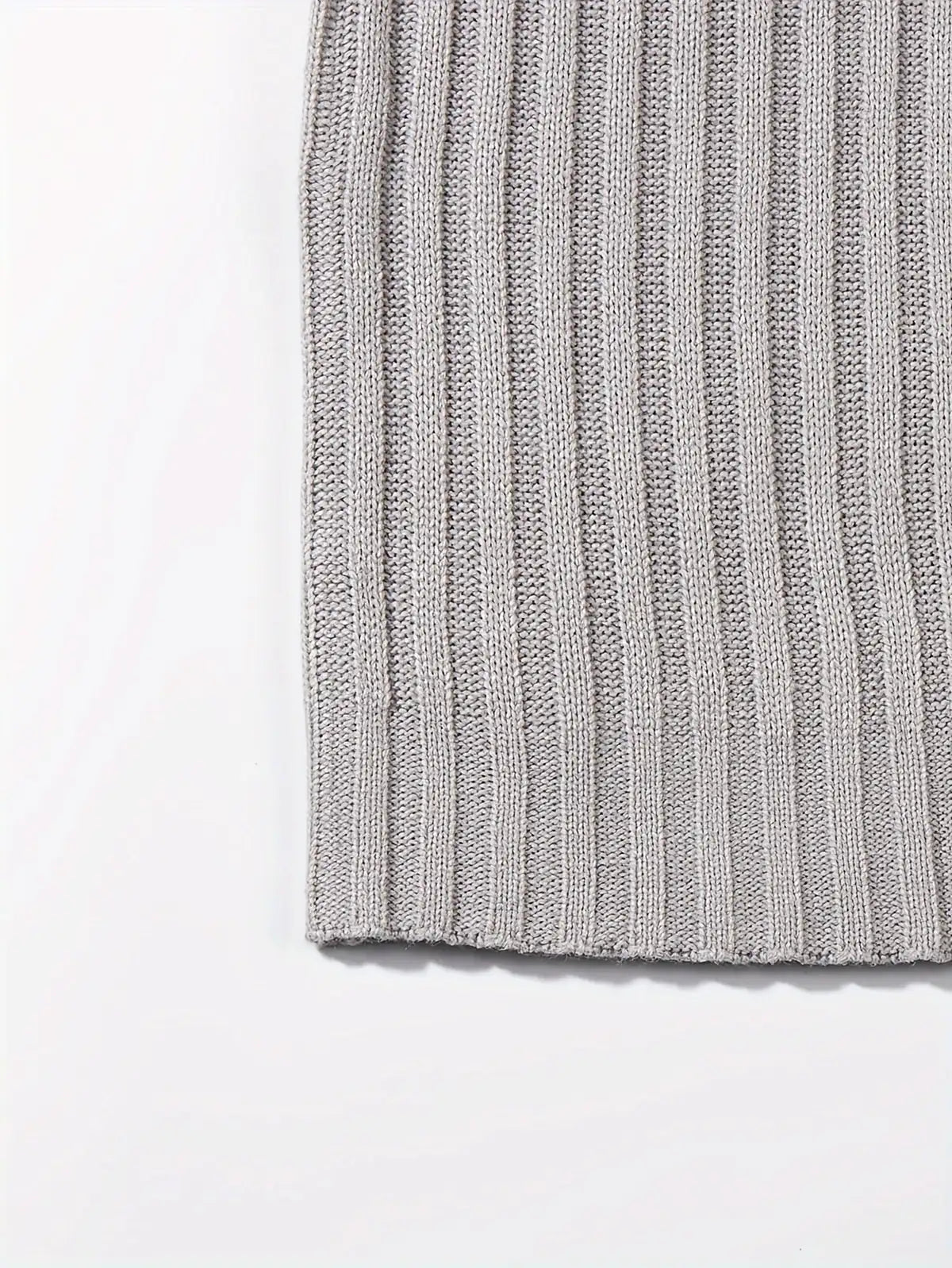 Black Sweater – Textured Ribbed Pullover