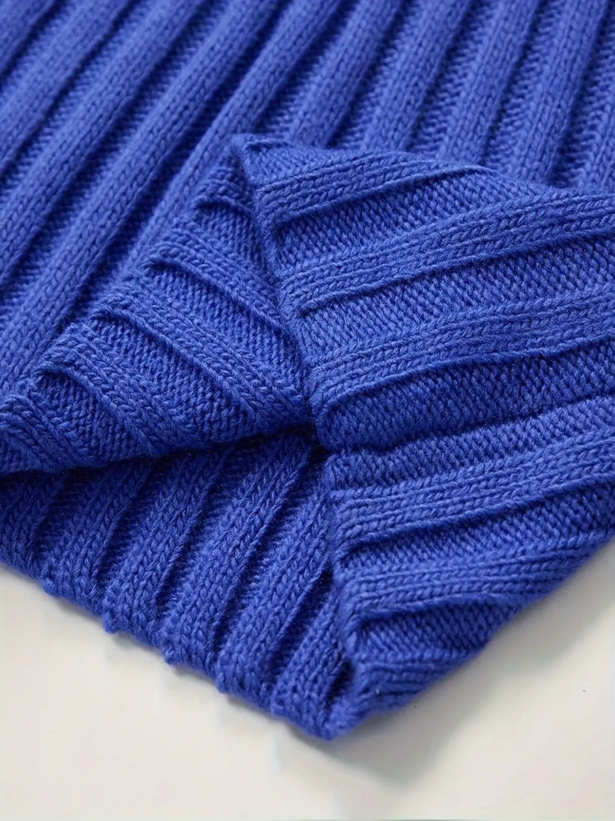 Black Sweater – Textured Ribbed Pullover