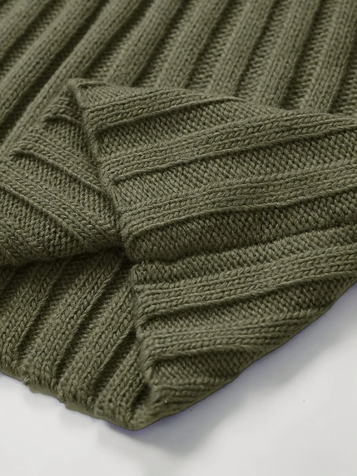 Black Sweater – Textured Ribbed Pullover