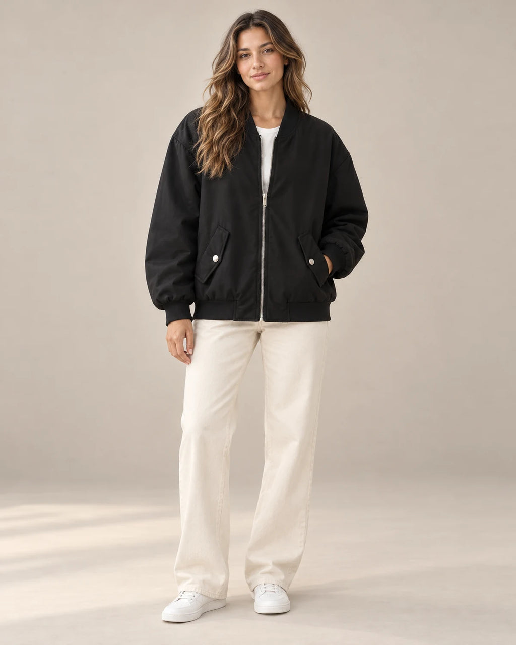 bomber jacket women – Black