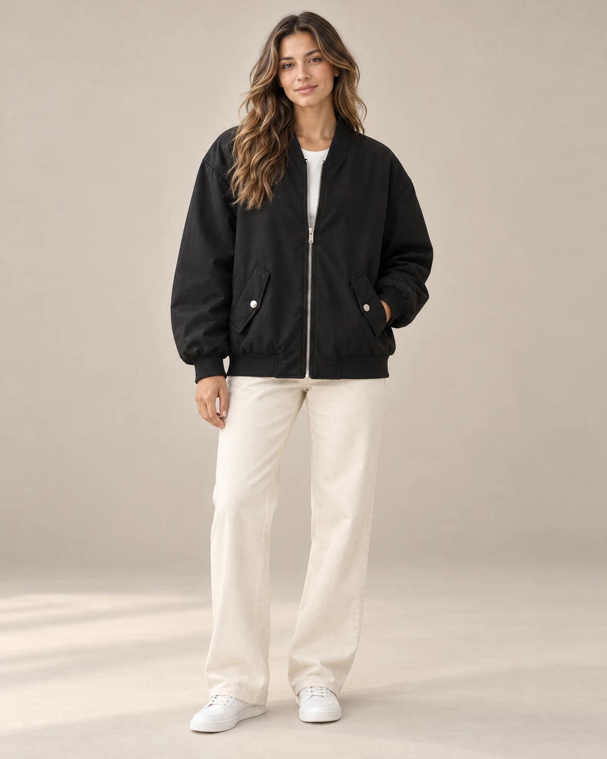 bomber jacket women – Black