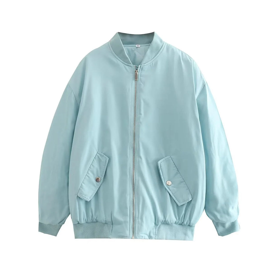 bomber jacket women – Blue