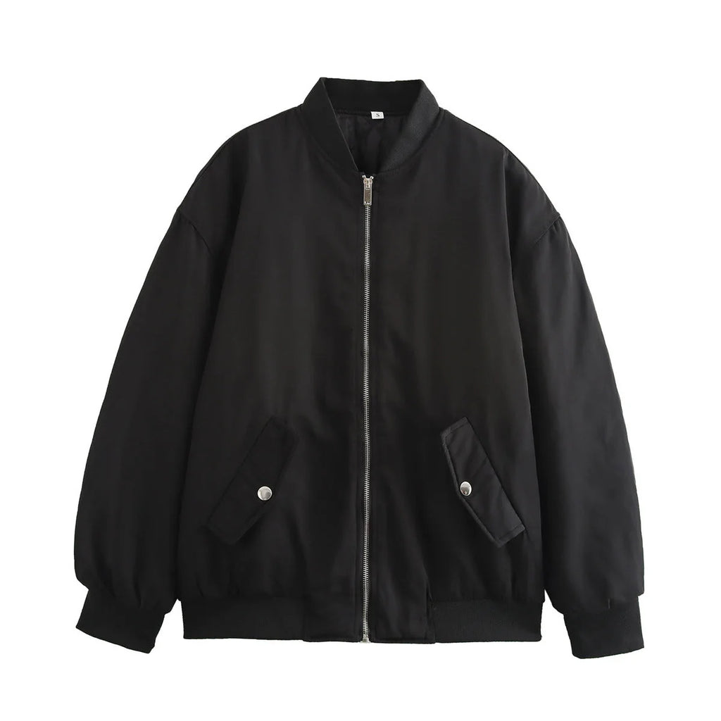 bomber jacket women – Black
