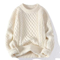 Cable Knit Crew Neck Sweater