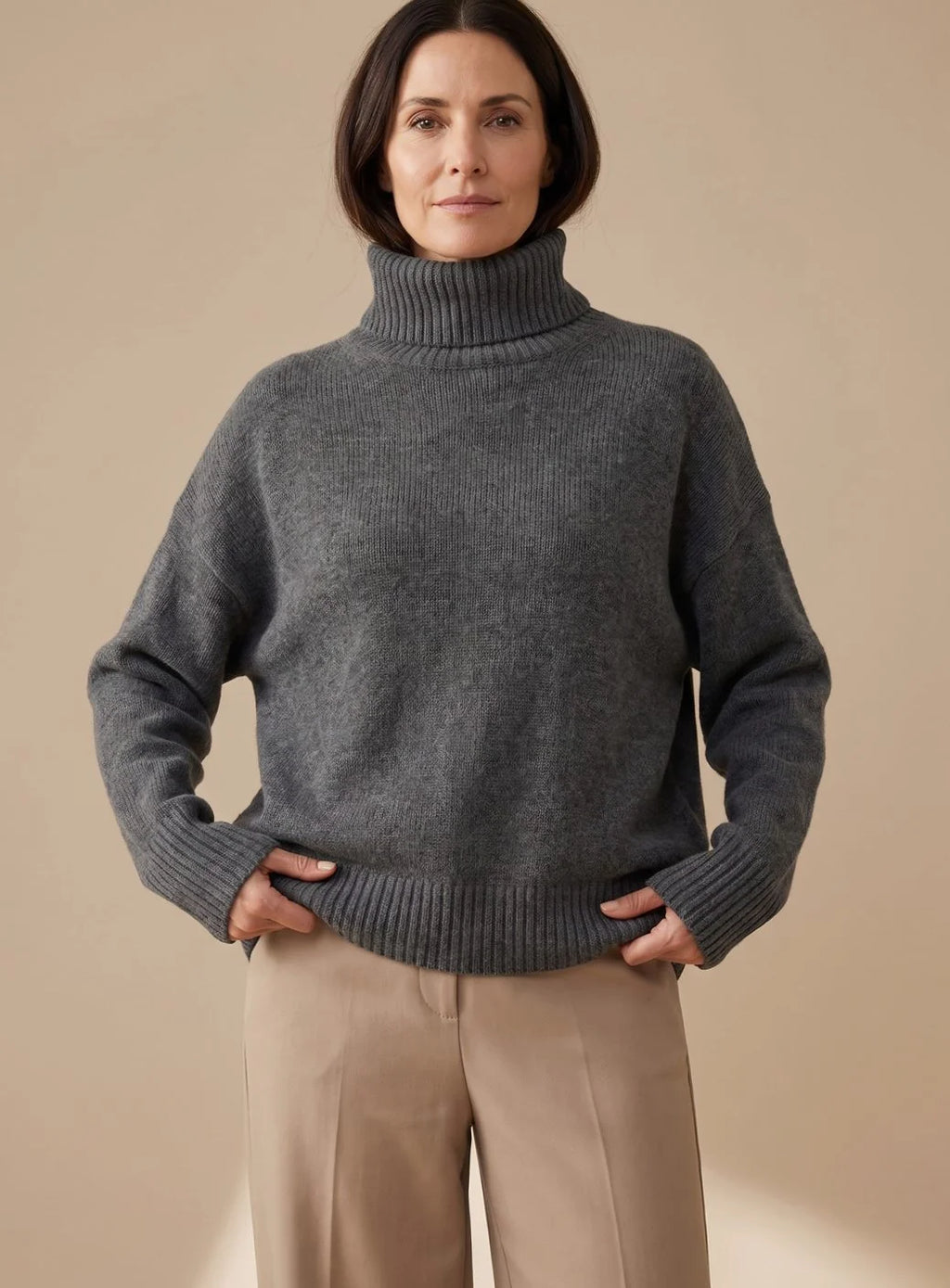 knit pants set women – Gray