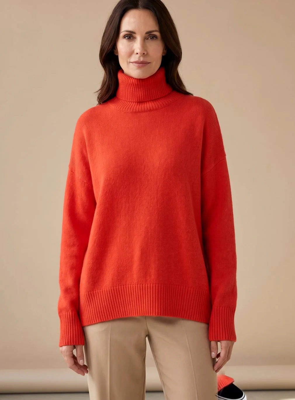 knit pants set women – Red