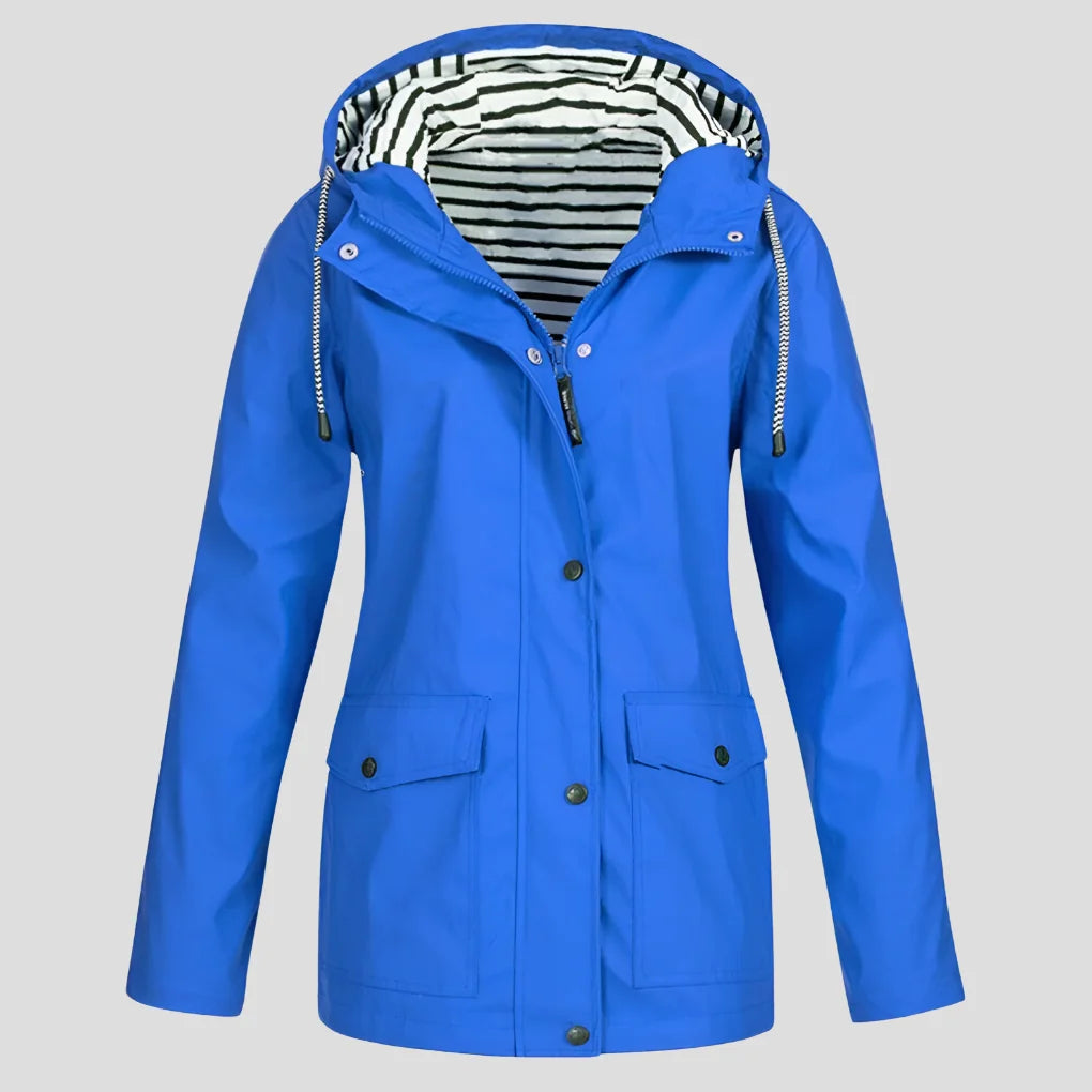 Hooded Waterproof Rain Jacket for Women