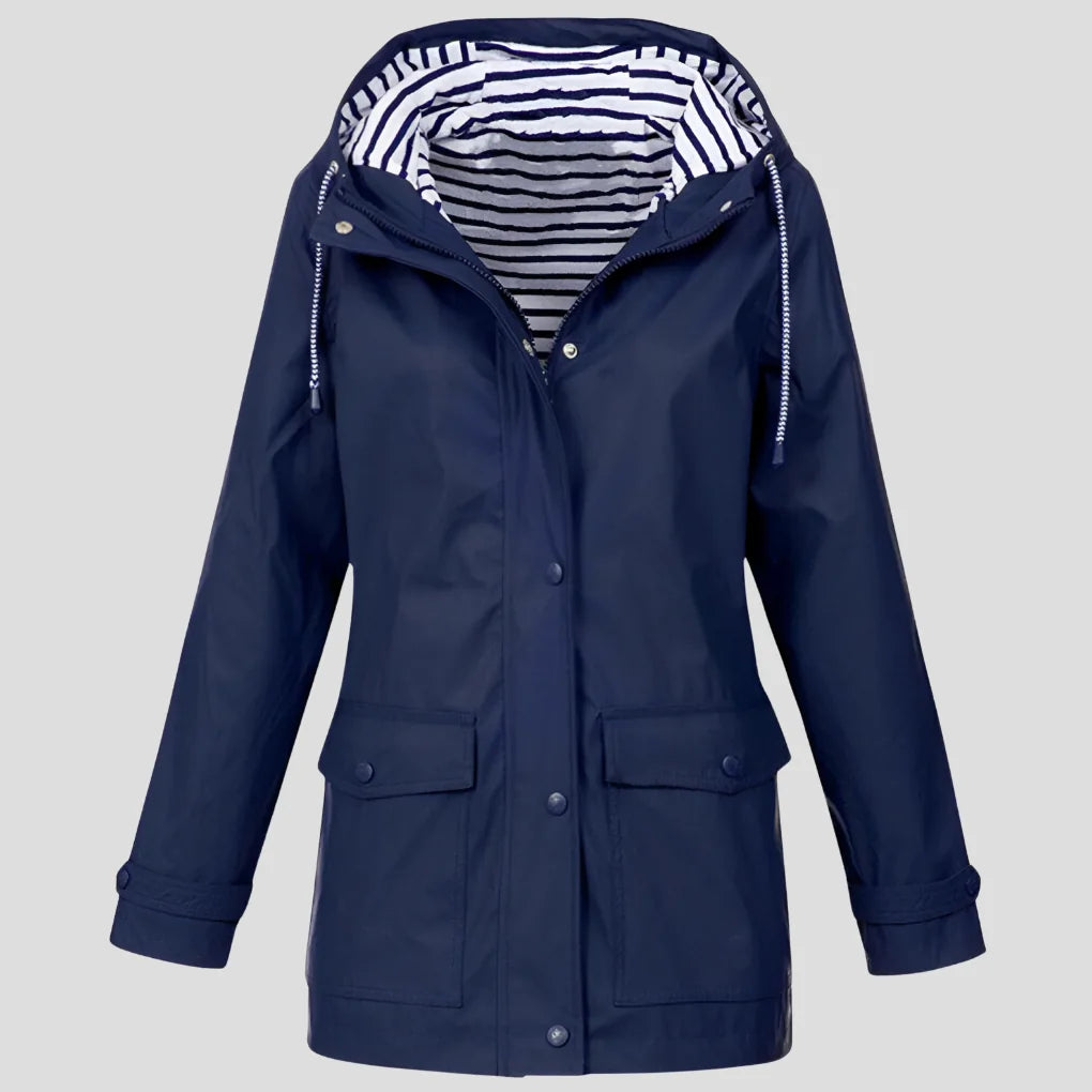 Hooded Waterproof Rain Jacket for Women