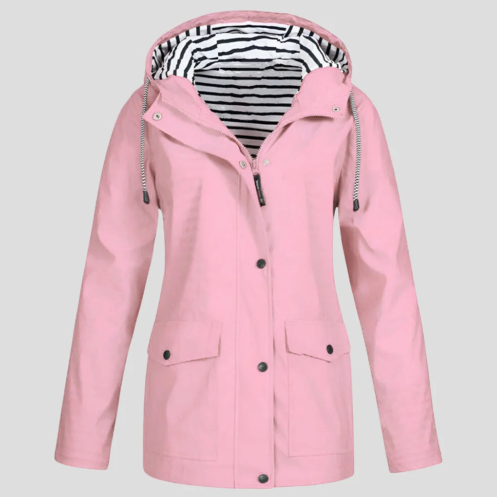 Hooded Waterproof Rain Jacket for Women