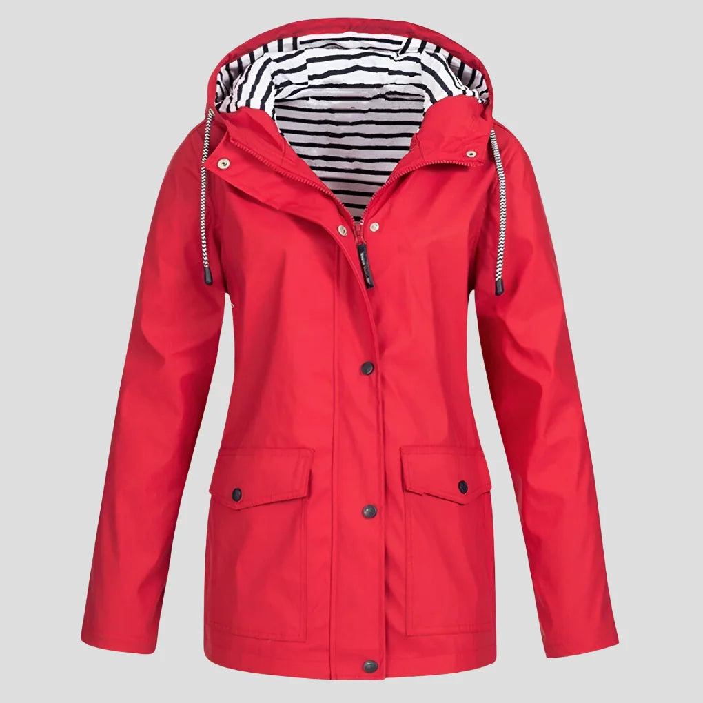 Hooded Waterproof Rain Jacket for Women