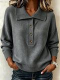 knit henley – Gray