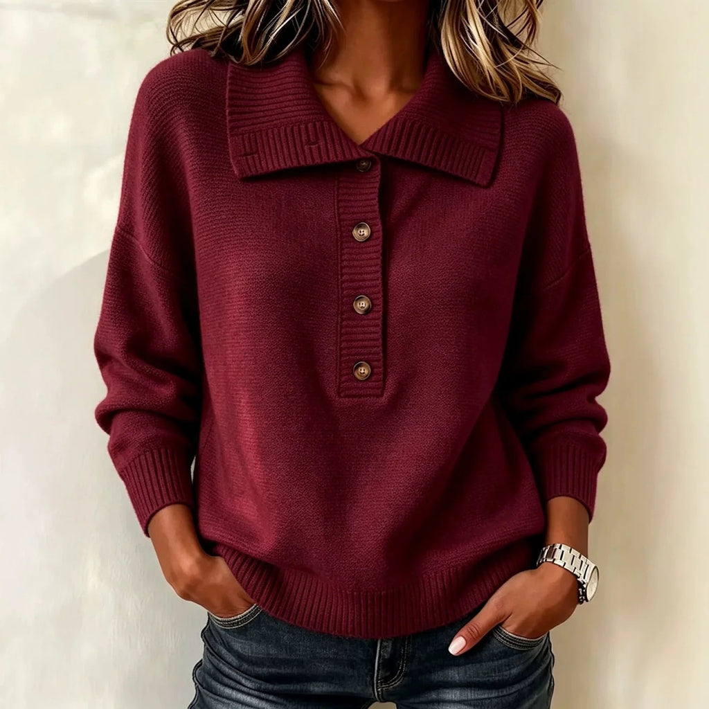knit henley – Gray