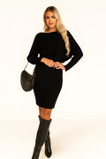 Knit Sweater Dress Two Piece Set