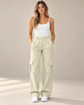 cargo pants women – Cream