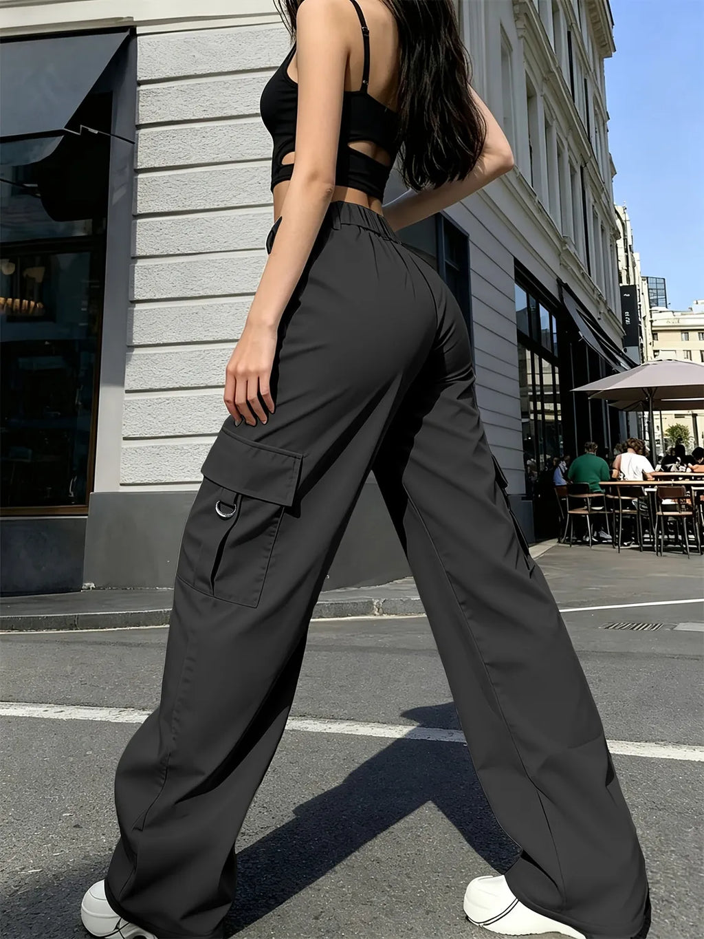 cargo pants women – Cream