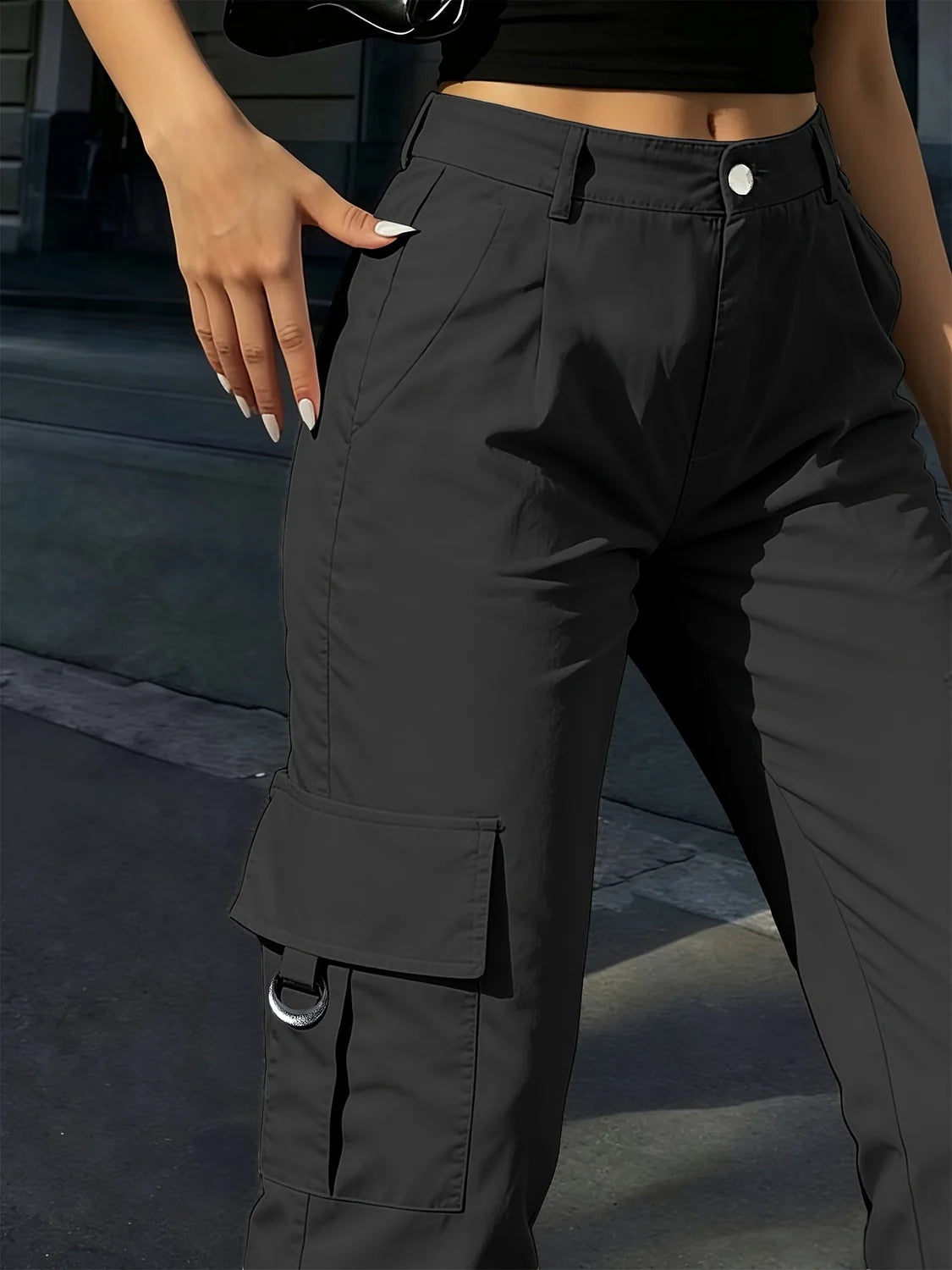 cargo pants women – Cream