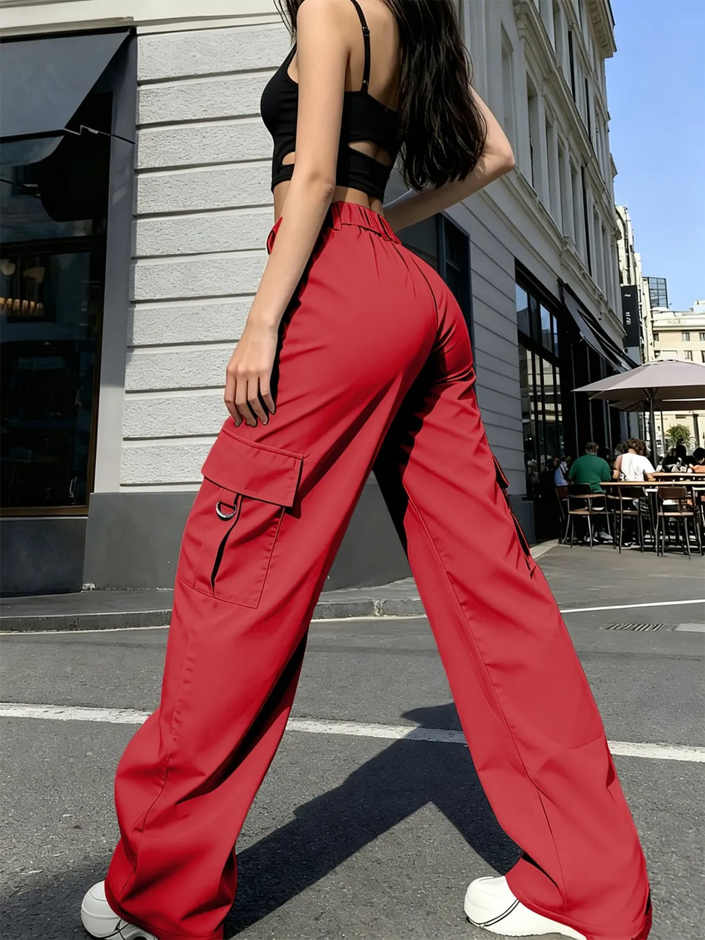 cargo pants women – Cream
