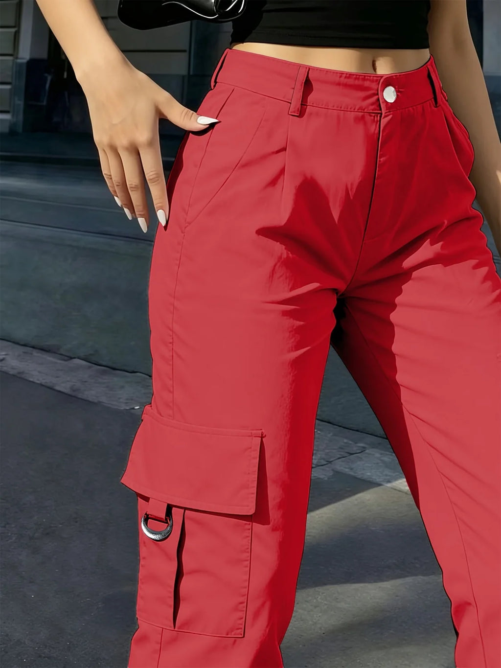 cargo pants women – Cream