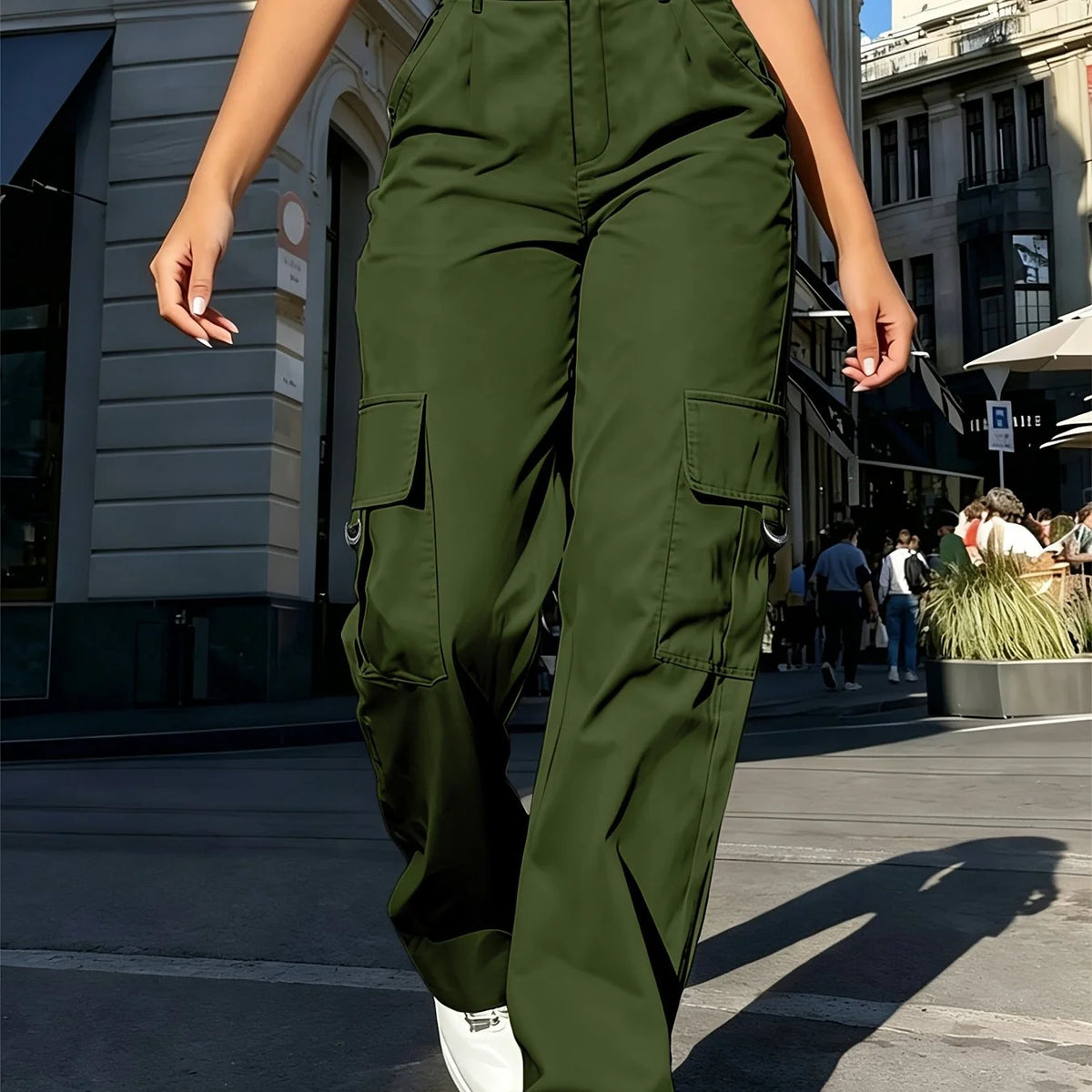 cargo pants women – Military Green
