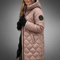 Quilted Hooded Longline Puffer Jacket