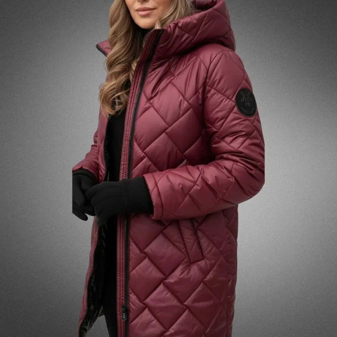 Quilted Hooded Longline Puffer Jacket