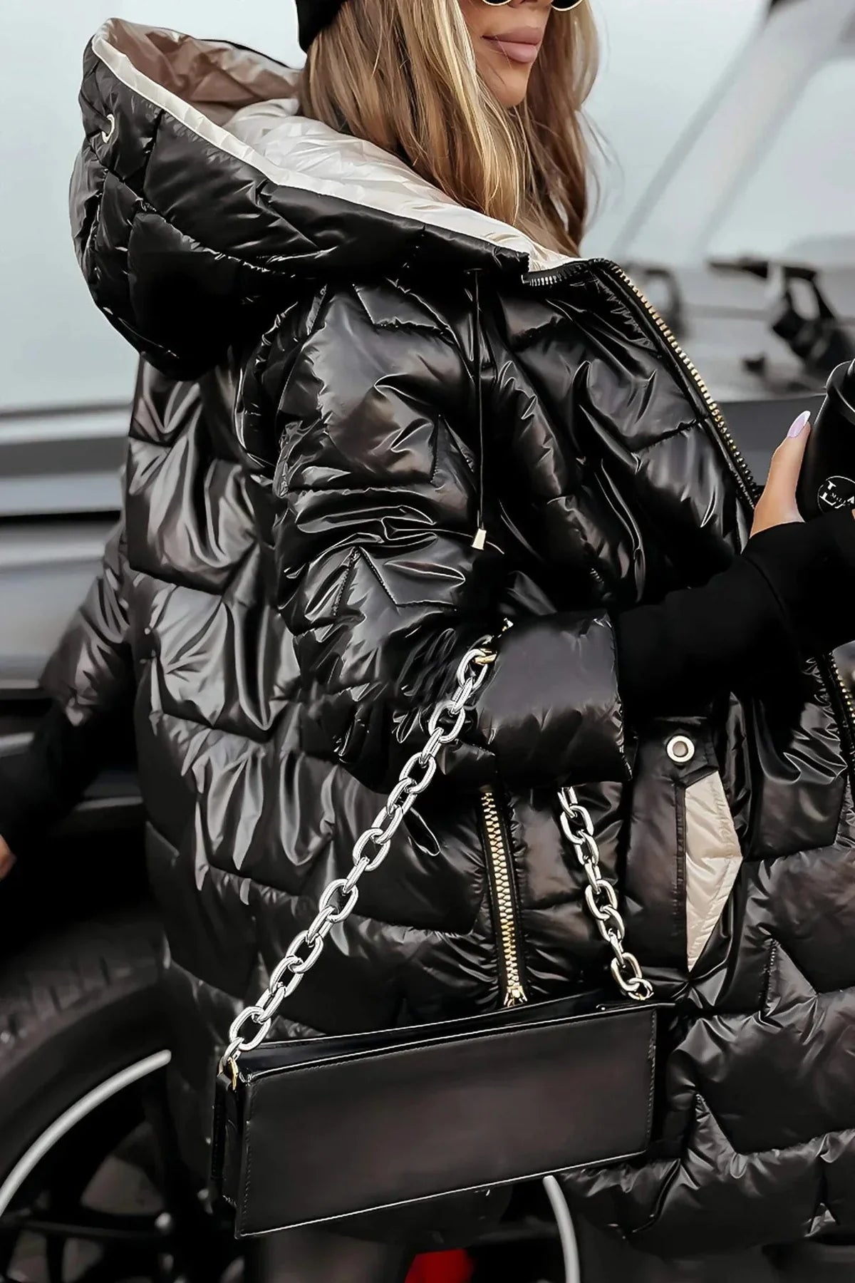 Quilted Hooded Winter Coat for Women