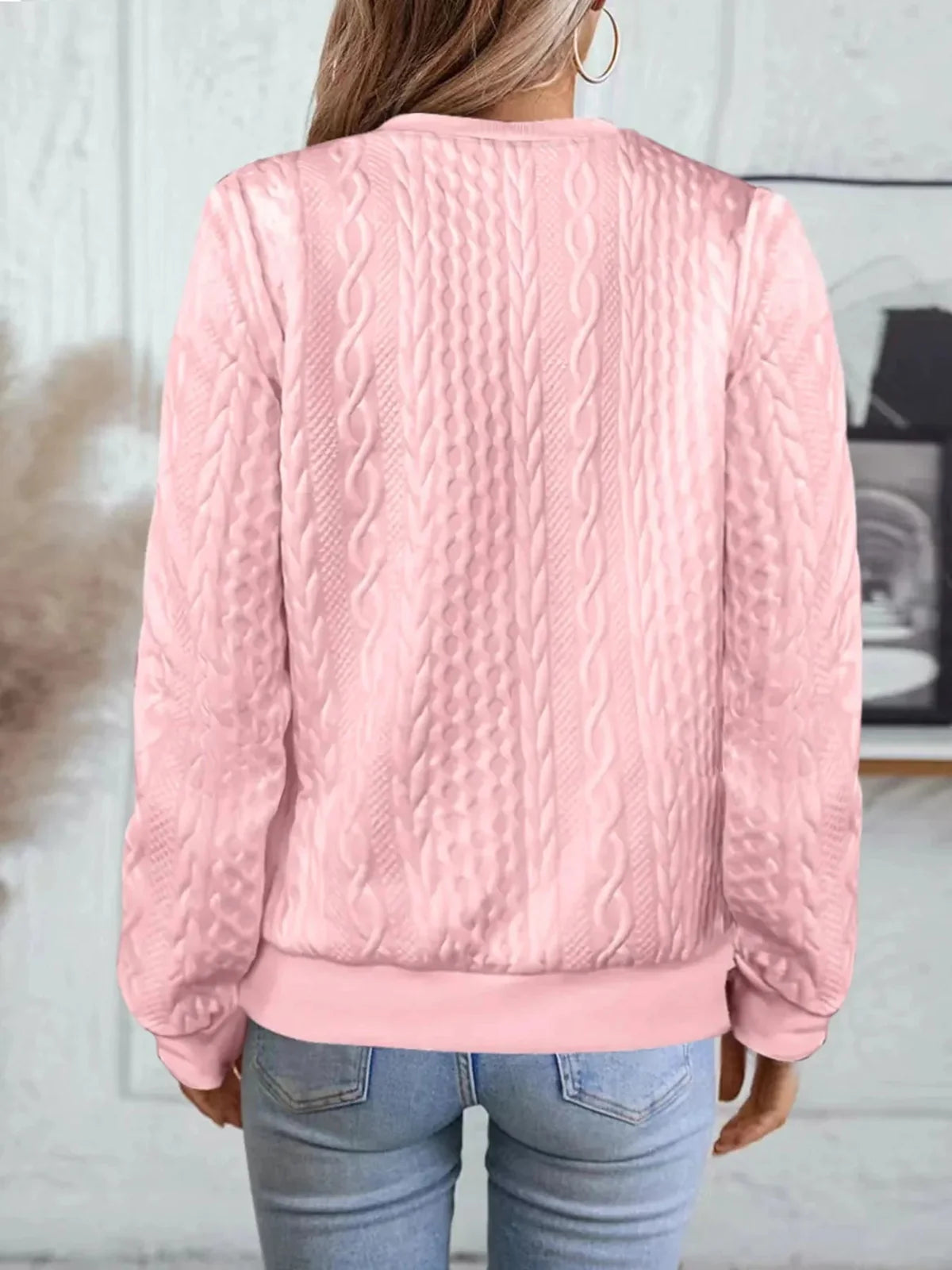 Textured Knit Zip Front Bomber Jacket