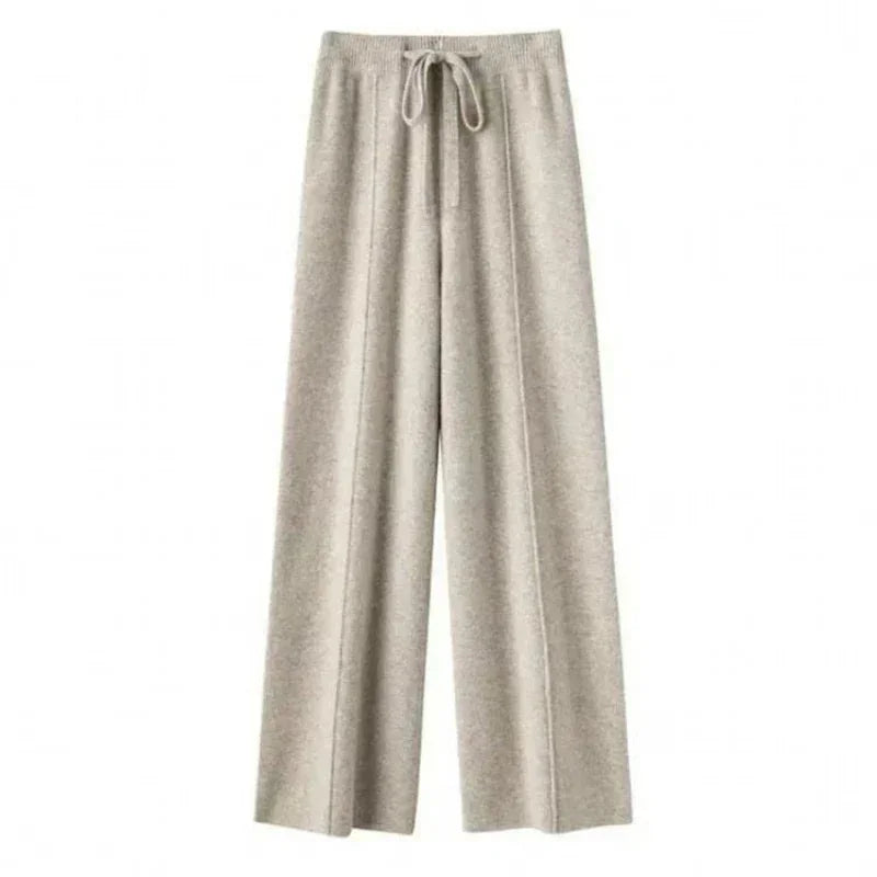 Wide leg pants women – Beige