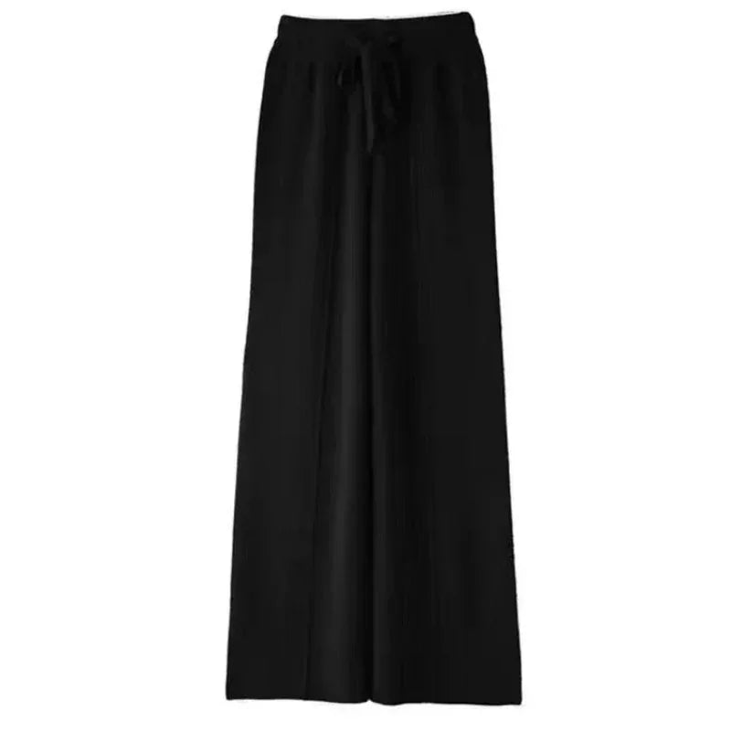 Wide leg pants women – Black