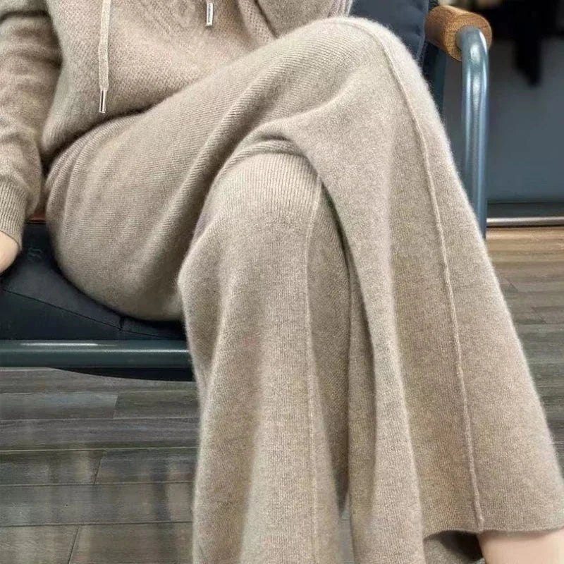Wide leg pants women – Camel