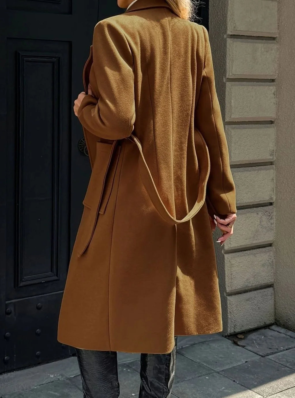 wool trench coat – Camel